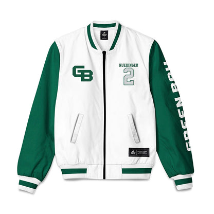 UW Green Bay - NCAA Men's Basketball : Preston Ruedinger - Bomber Jacket