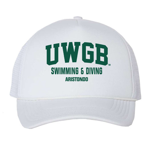 UW Green Bay - NCAA Men's Swimming & Diving : Chris Aristondo - Trucker Hat-0