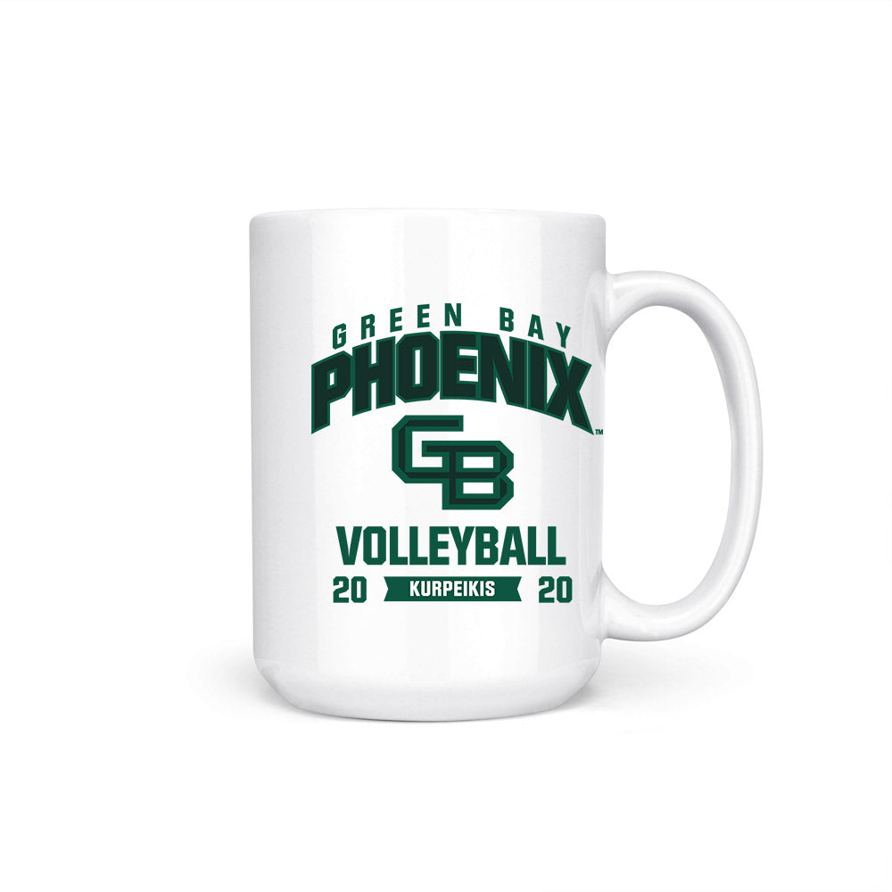 UW Green Bay - NCAA Women's Volleyball : Jessica Kurpeikis - Coffee Mug-0