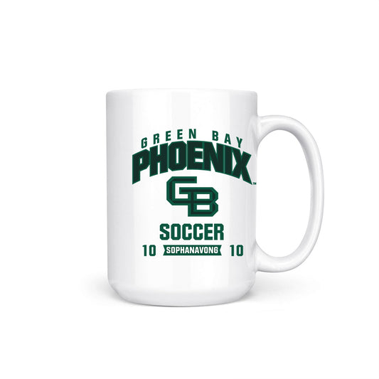 UW Green Bay - NCAA Men's Soccer : Myles Sophanavong - Coffee Mug-0