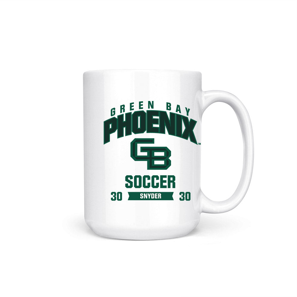 UW Green Bay - NCAA Men's Soccer : Josh Snyder - Coffee Mug-0
