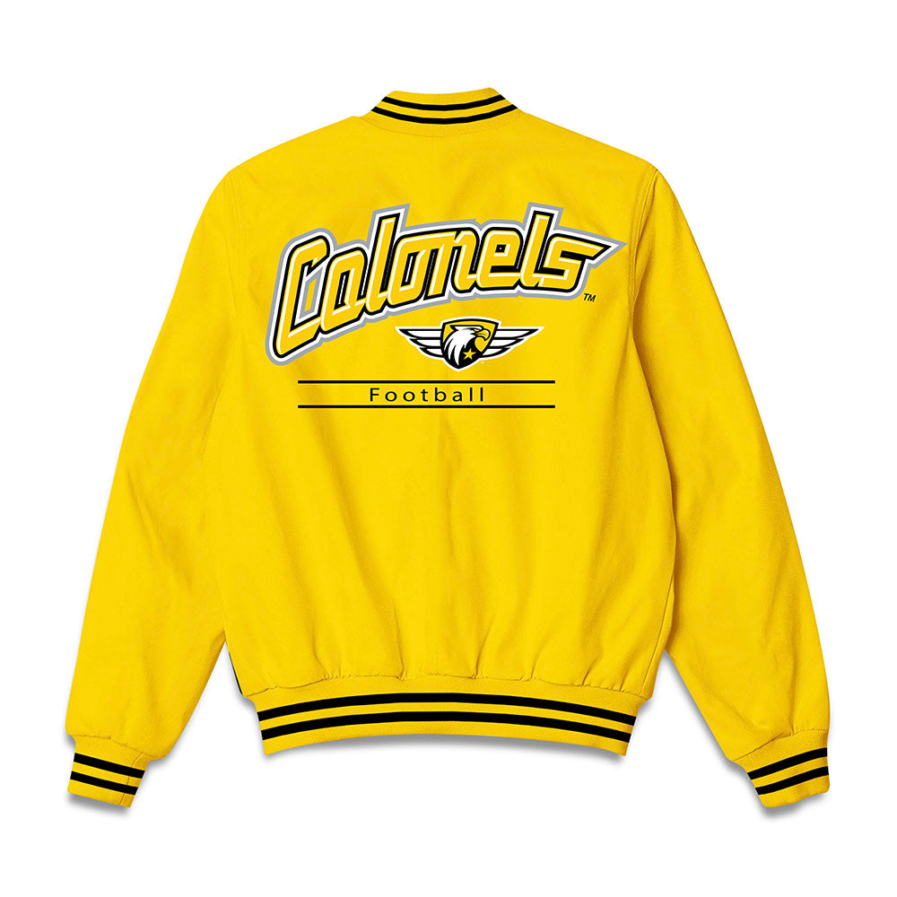 Centre College - NCAA Football : Wyatt Fowler - Bomber Jacket-1
