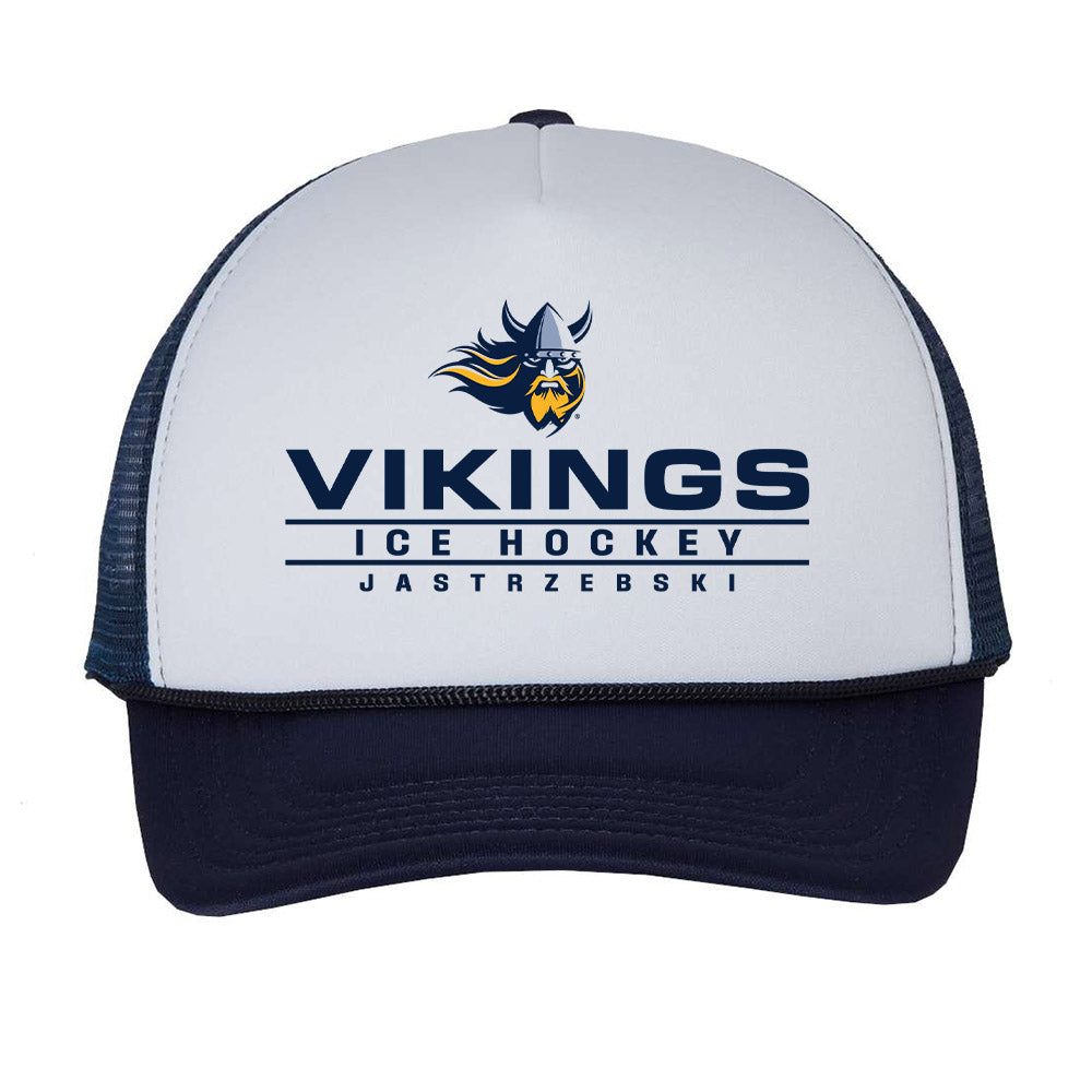 AU - NCAA Men's Ice Hockey : Jacob Jastrzebski - Trucker Hat-0