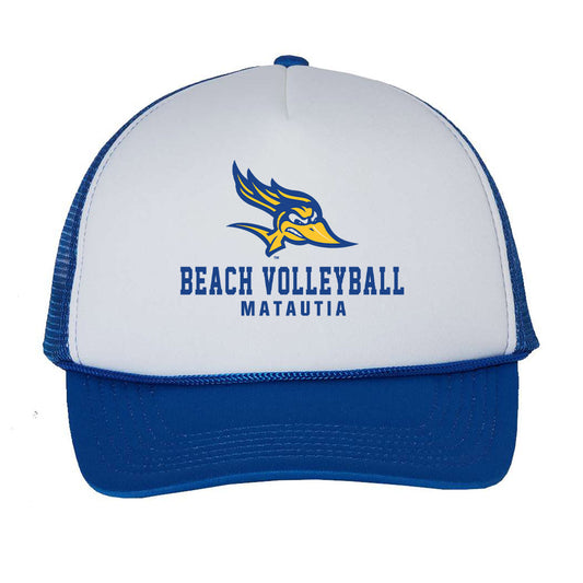 CSU Bakersfield - NCAA Beach Volleyball : Aensley Matautia - Trucker Hat-0