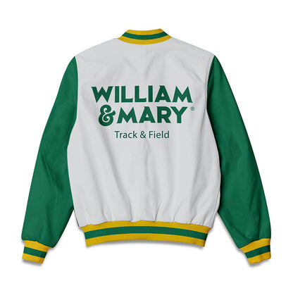 William & Mary - NCAA Men's Track & Field : Austin Rice - Bomber Jacket-1