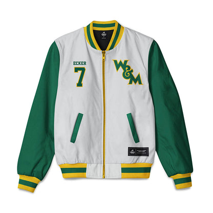 William & Mary - NCAA Baseball : Chase Ecker - Bomber Jacket-0