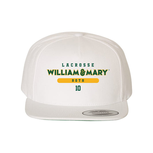 William & Mary - NCAA Women's Lacrosse : Delaney Roth - Snapback Hat-0