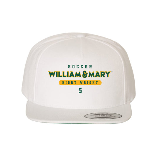 William & Mary - NCAA Men's Soccer : Noah Hiort-Wright - Snapback Hat-0