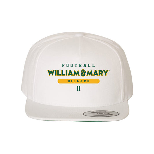 William & Mary - NCAA Football : Xavier Dillard - Snapback Hat-0