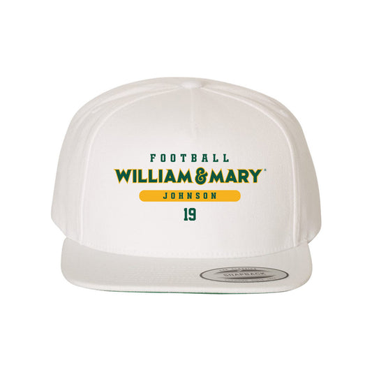William & Mary - NCAA Football : Harrison Johnson - Snapback Hat-0