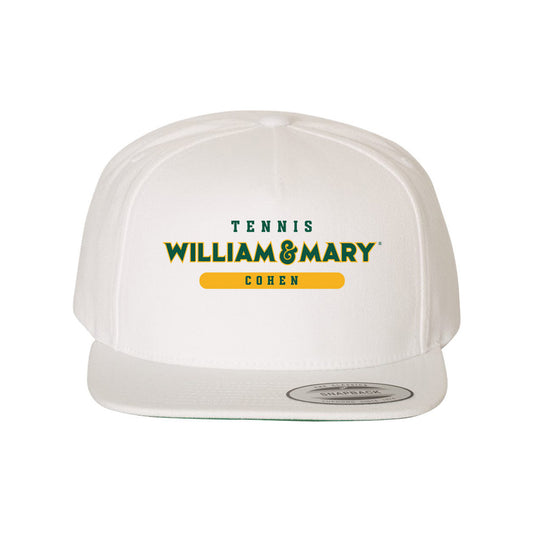William & Mary - NCAA Men's Tennis : Austin Cohen - Snapback Hat-0