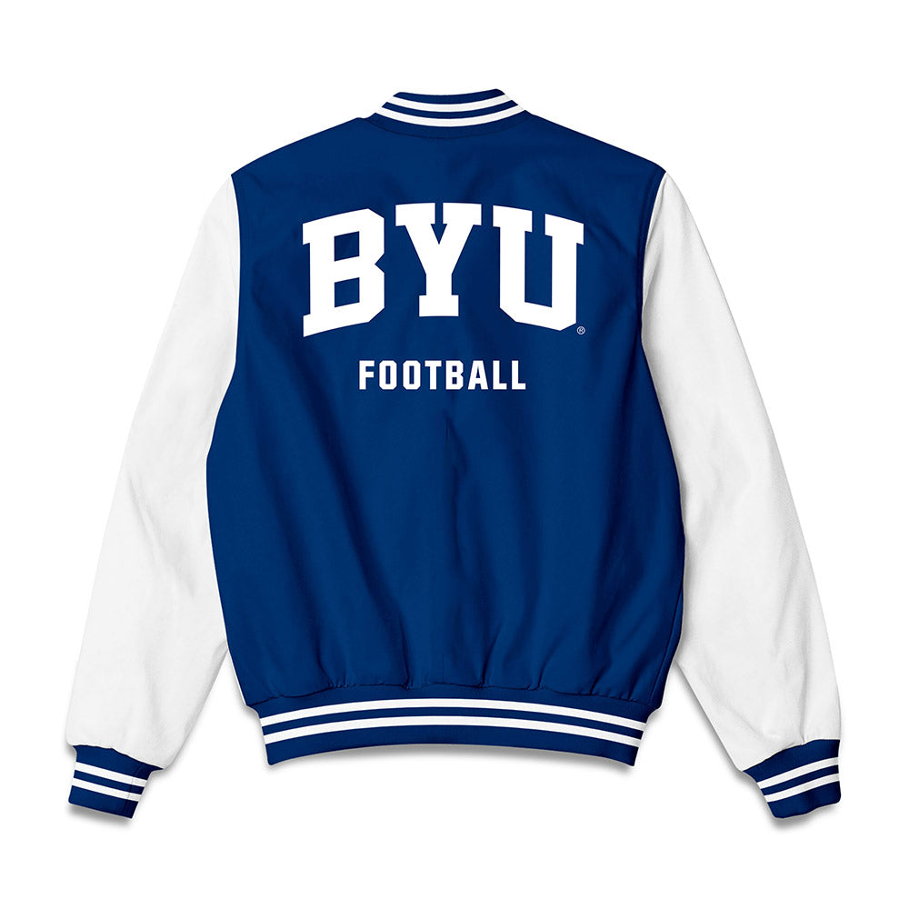 BYU - NCAA Football : Cannon DeVries - Bomber Jacket-1