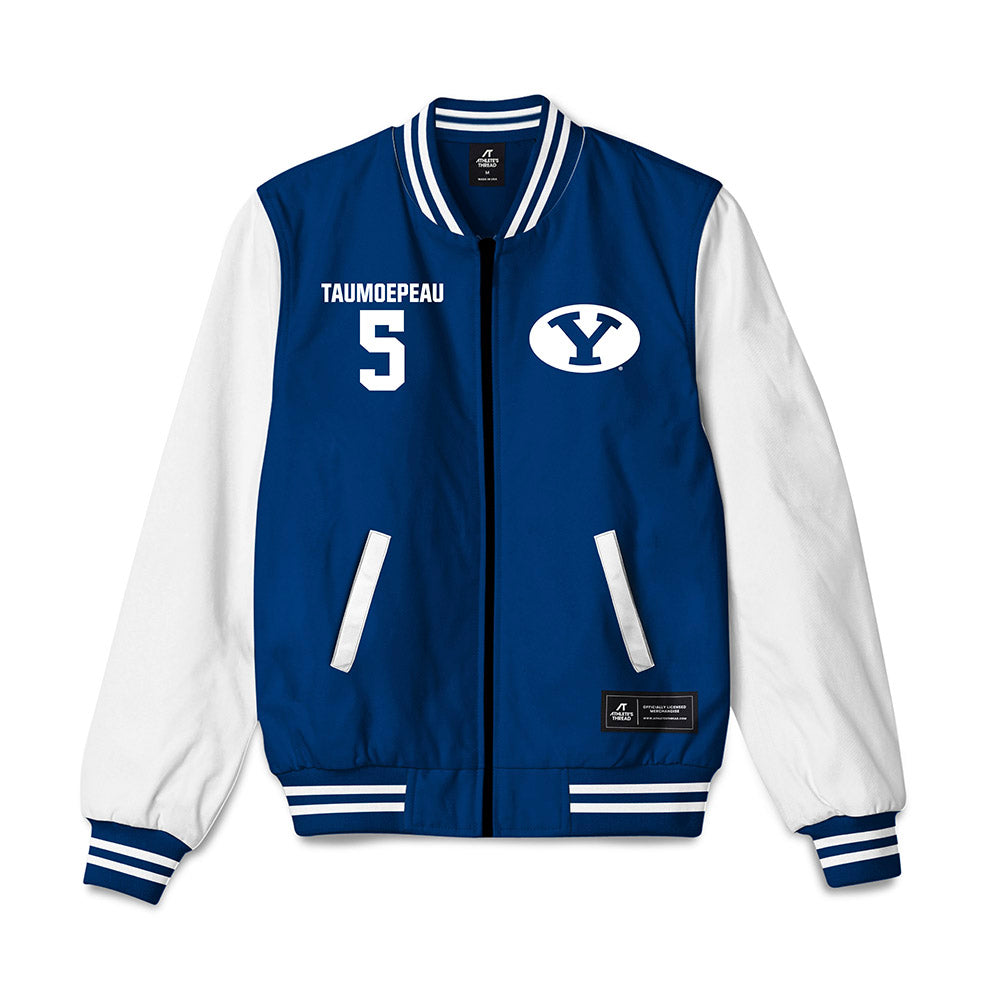 BYU - NCAA Football : Nusi Taumoepeau - Bomber Jacket-0