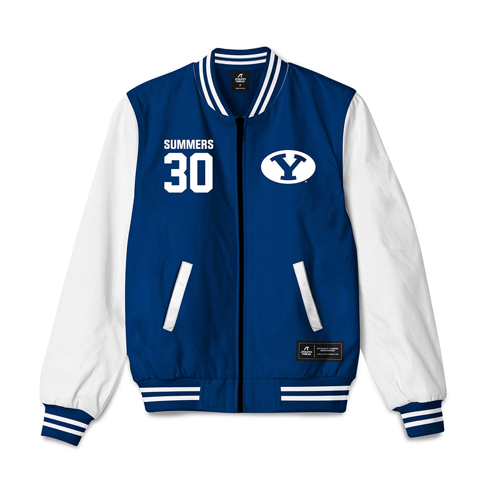 BYU - NCAA Women's Soccer : Mattyn Summers - Bomber Jacket-0