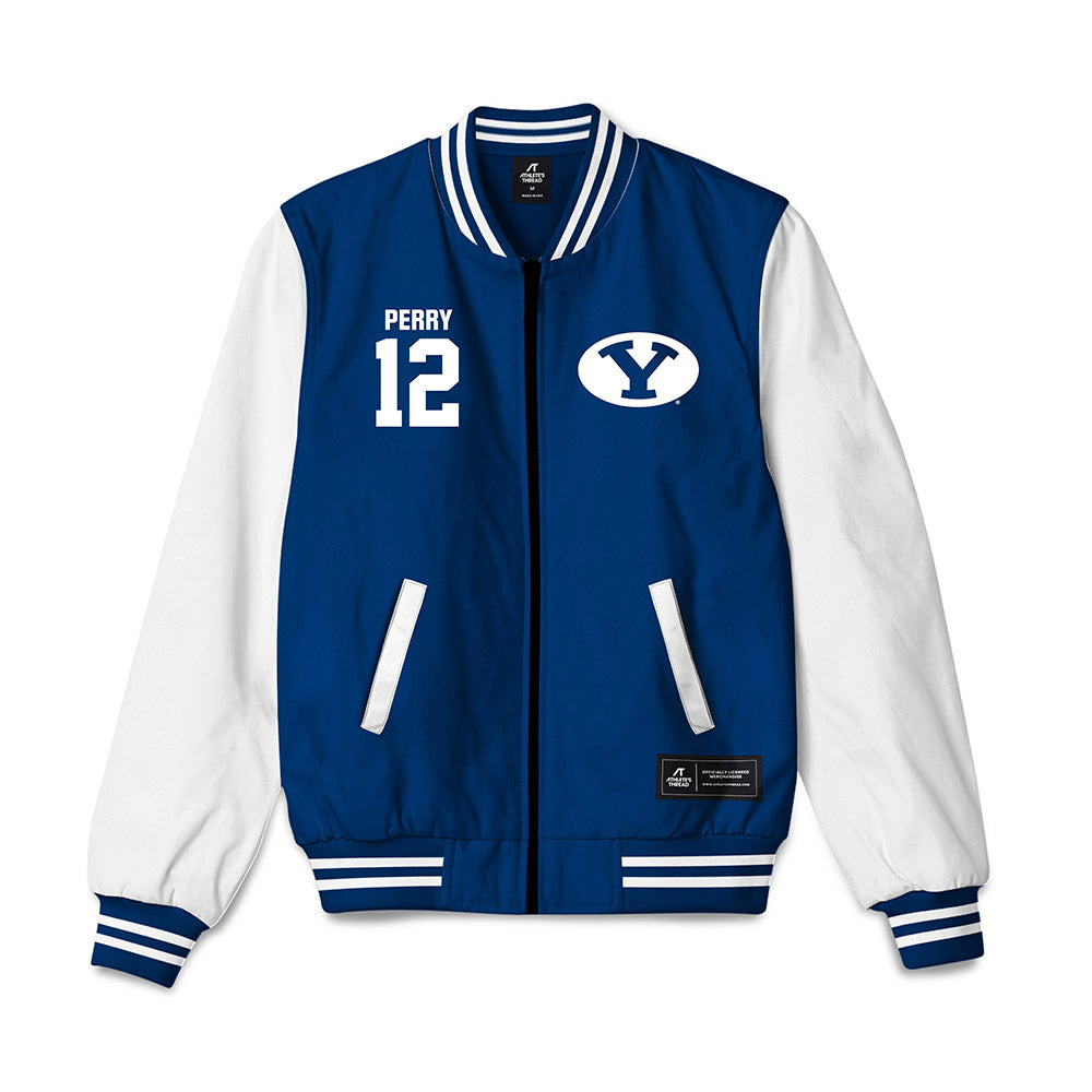 BYU - NCAA Women's Soccer : Afton Perry - Bomber Jacket-0
