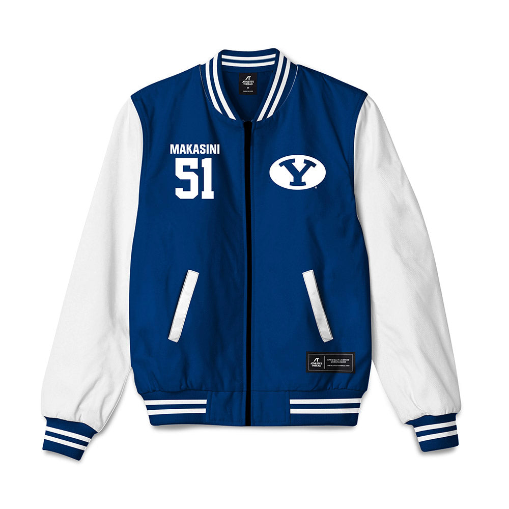 BYU - NCAA Football : Sonny Makasini - Bomber Jacket