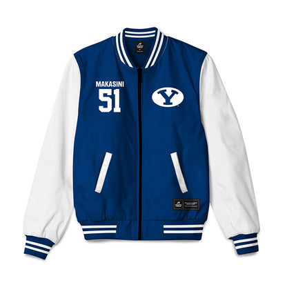 BYU - NCAA Football : Sonny Makasini - Bomber Jacket