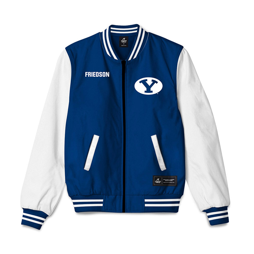 BYU - NCAA Women's Gymnastics : Sophia Friedson - Bomber Jacket-0