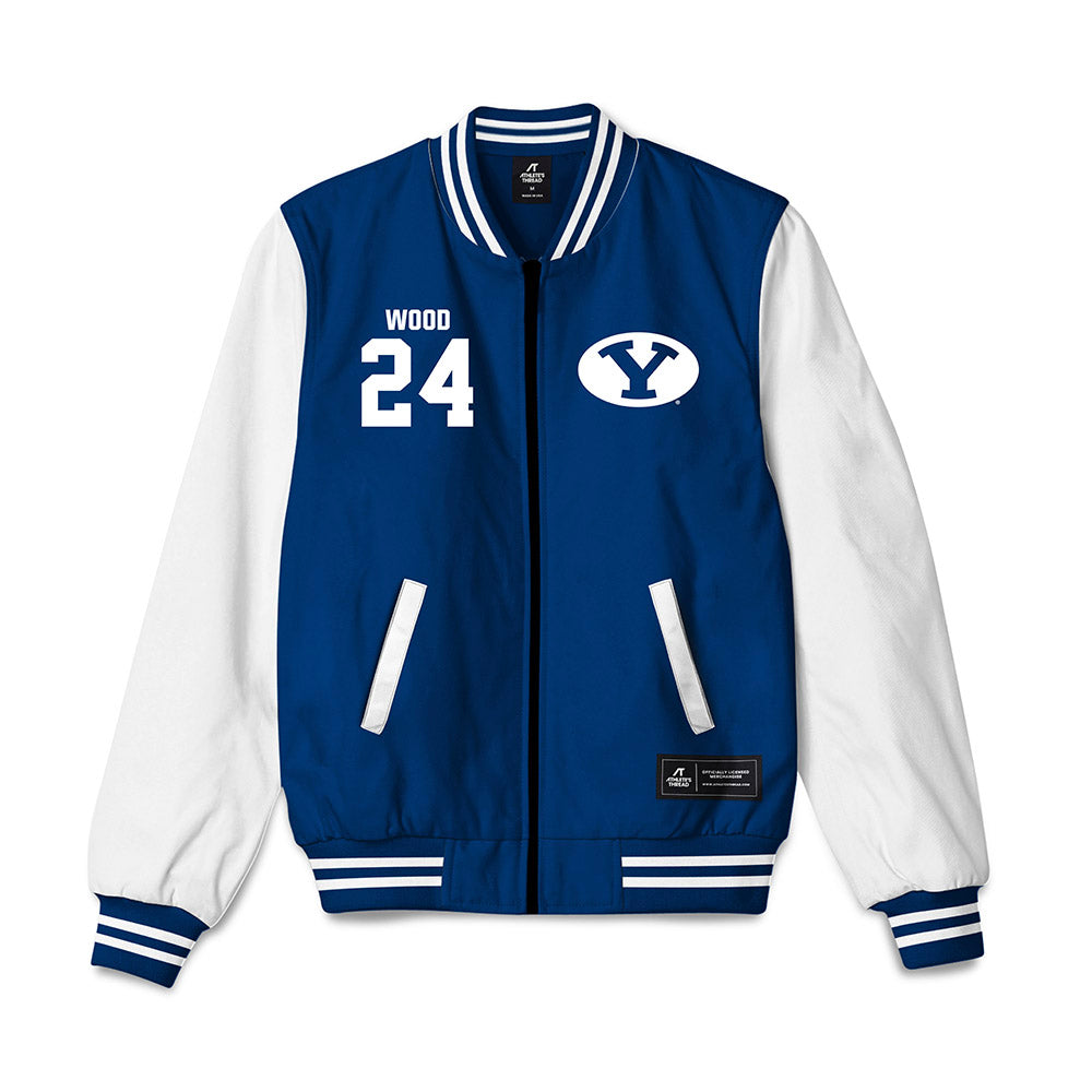 BYU - NCAA Football : Ethan Wood - Bomber Jacket-0