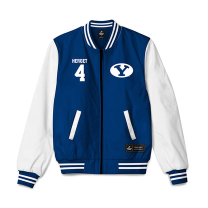 BYU - NCAA Men's Volleyball : Trevor Herget - Bomber Jacket-0