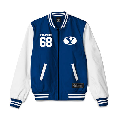 BYU - NCAA Football : Peter Falaniko - Bomber Jacket