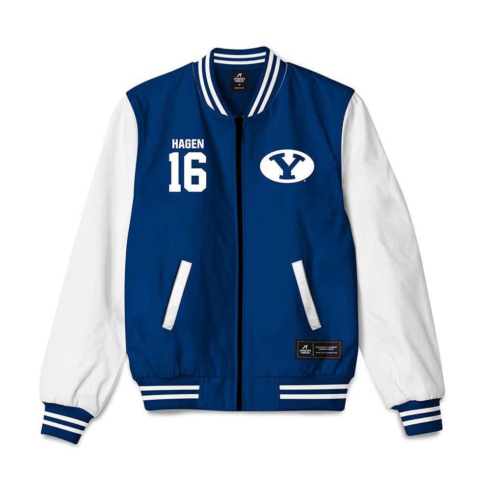 BYU - NCAA Football : Cole Hagen - Bomber Jacket