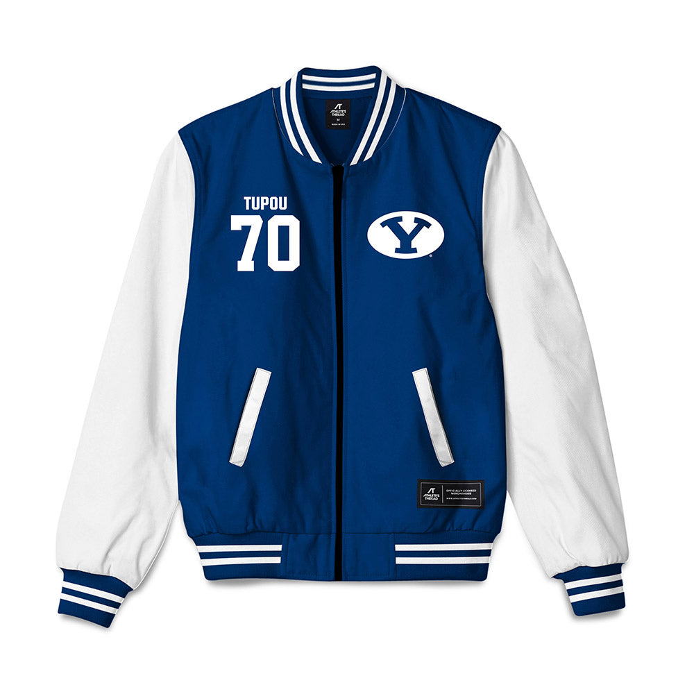 BYU - NCAA Football : Iki Tupou - Bomber Jacket-0