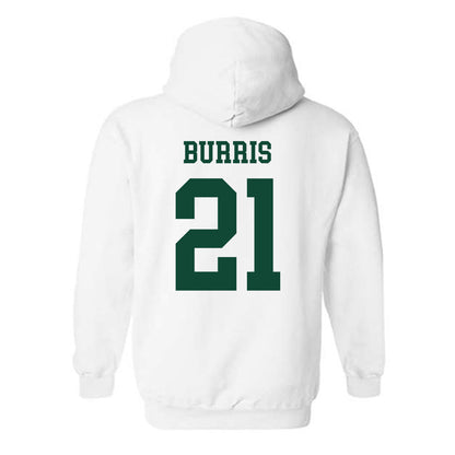 Ohio - NCAA Men's Basketball : Jesse Burris - Sports Shersey Hooded Sweatshirt