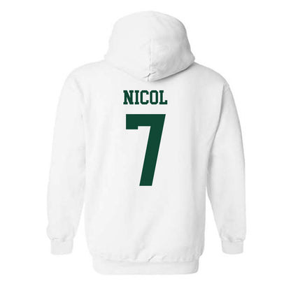 Ohio - NCAA Men's Basketball : Ben Nicol - Sports Shersey Hooded Sweatshirt