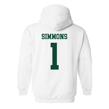 Ohio - NCAA Men's Basketball : Javan Simmons - Sports Shersey Hooded Sweatshirt-1