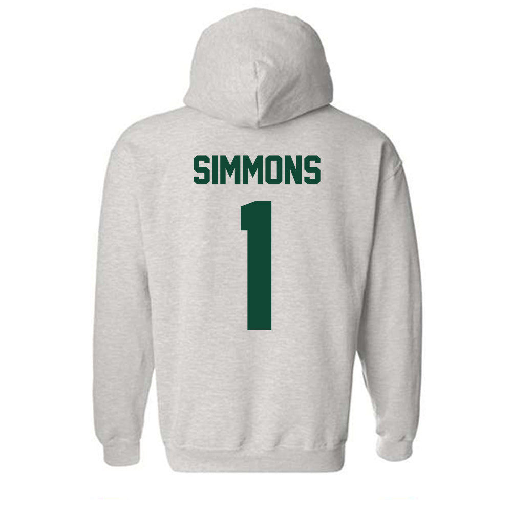 Ohio - NCAA Men's Basketball : Javan Simmons - Sports Shersey Hooded Sweatshirt-1