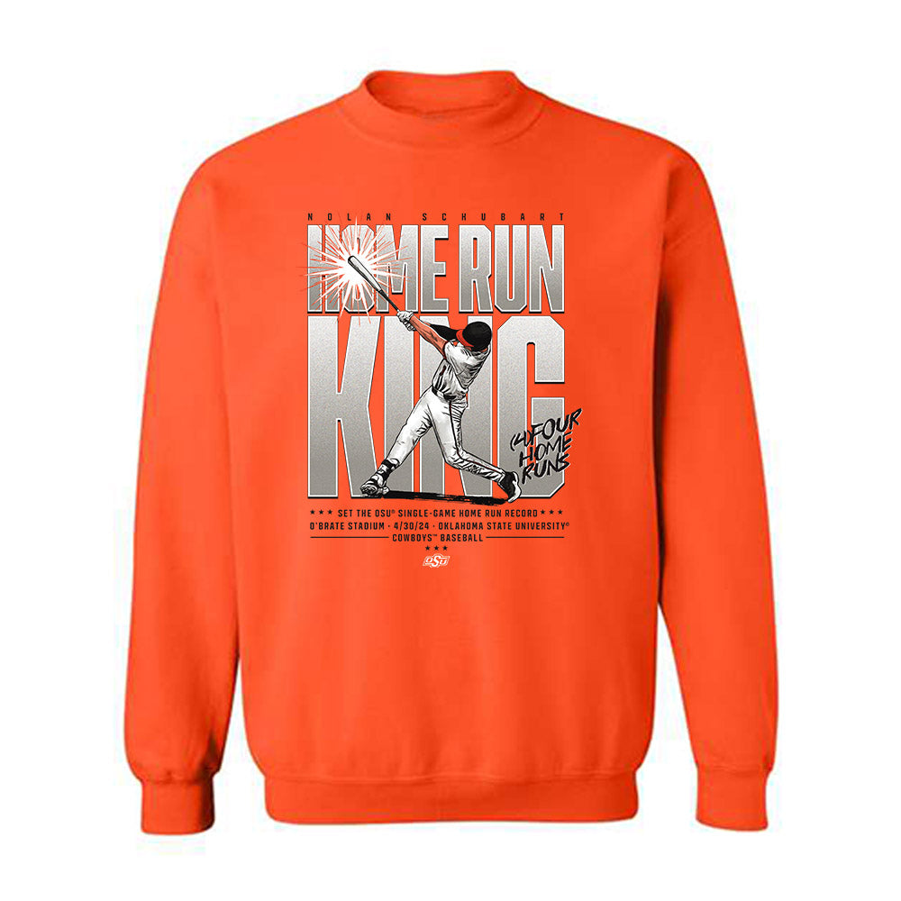 Oklahoma State - NCAA Baseball : Nolan Schubart -  Crewneck Sweatshirt Individual Caricature