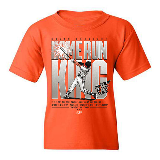 Oklahoma State - NCAA Baseball : Nolan Schubart -  Youth T-Shirt Individual Caricature