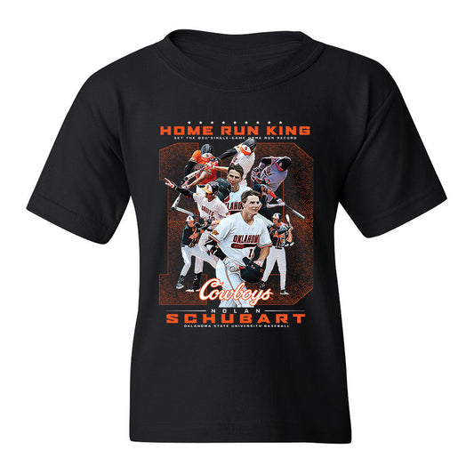 Oklahoma State - NCAA Baseball : Nolan Schubart -  Youth T-Shirt Individual Caricature