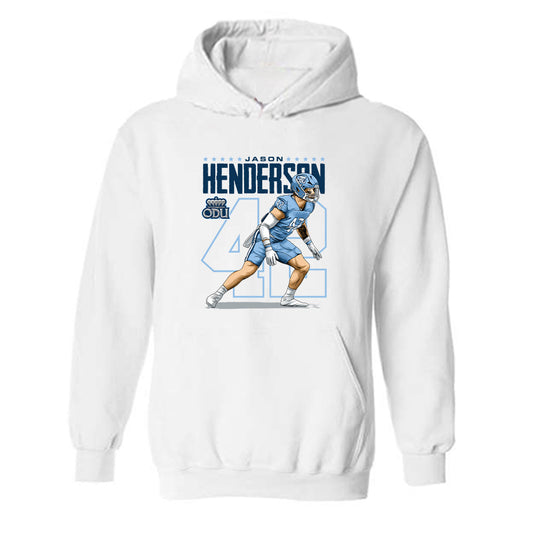 Old Dominion - NCAA Football : Jason Henderson - Individual Caricature Hooded Sweatshirt