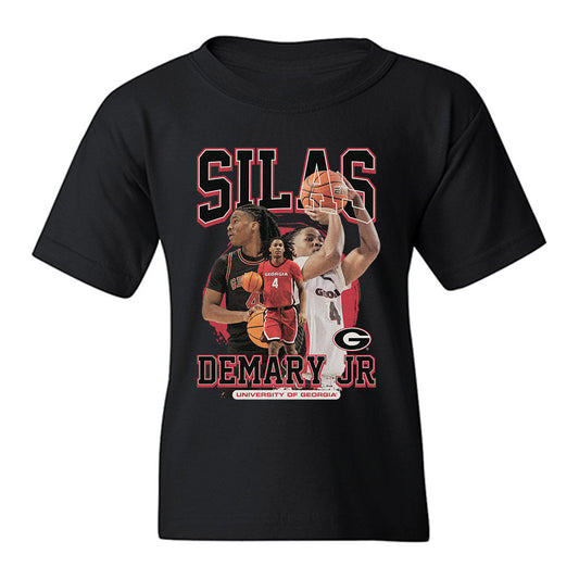 Georgia - NCAA Men's Basketball : Silas Demary Jr - Player Collage Youth T-Shirt-0