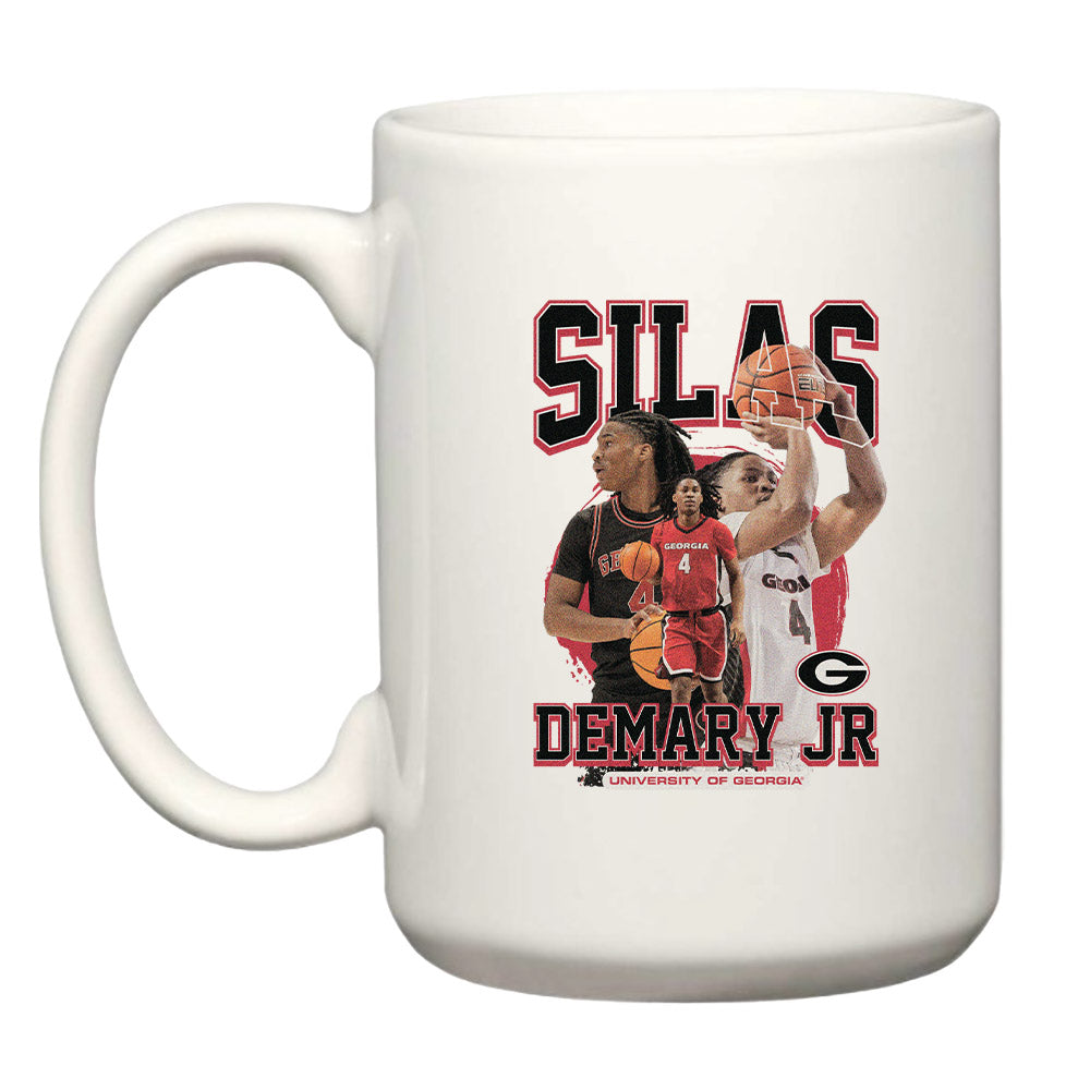 Georgia - NCAA Men's Basketball : Silas Demary Jr - Player Collage Coffee Mug-0