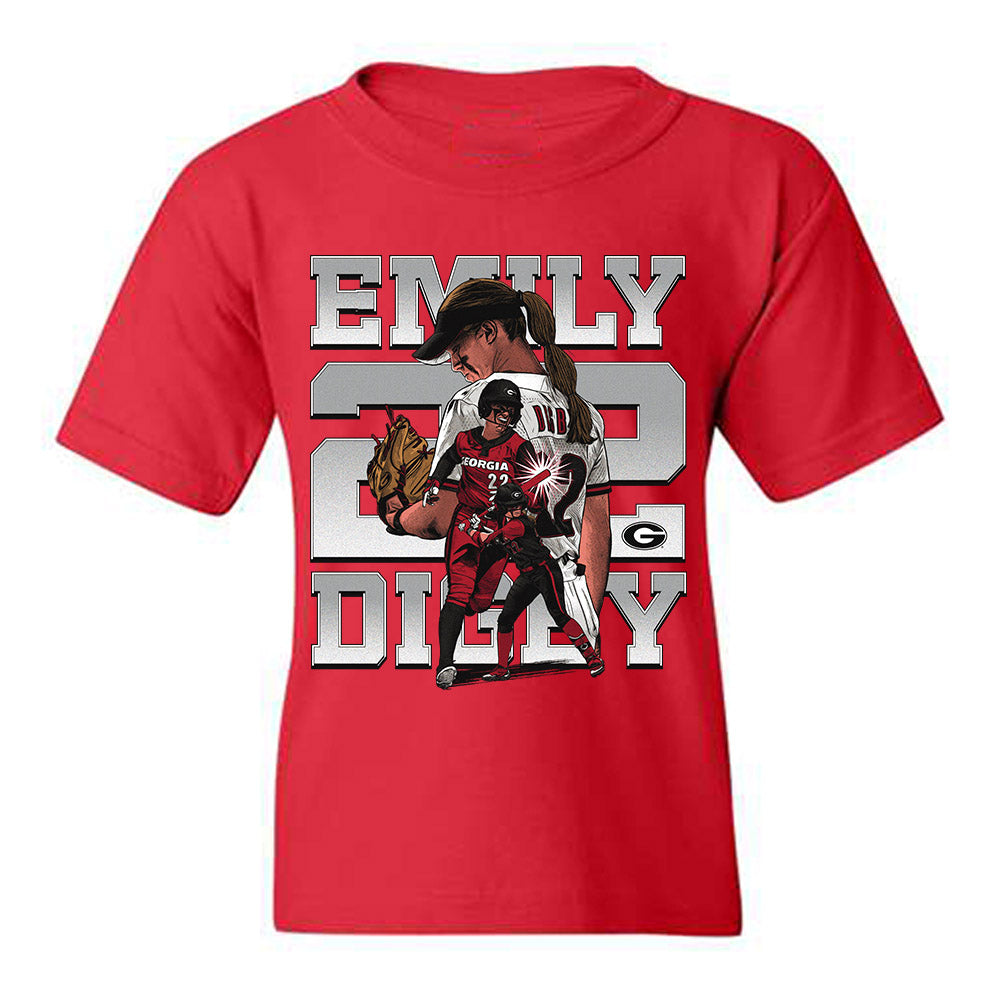 Georgia - NCAA Softball : Emily Digby - Player Collage Youth T-Shirt-0