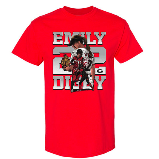 Georgia - NCAA Softball : Emily Digby - Player Collage T-Shirt-0