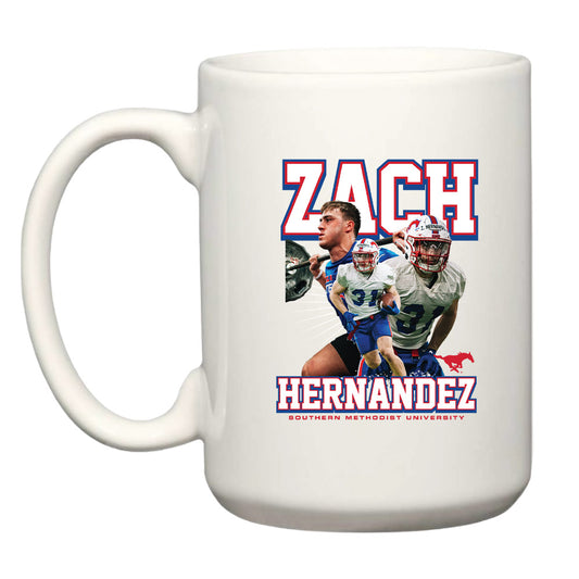 SMU - NCAA Football : Zach Hernandez - Coffee Mug Player Collage