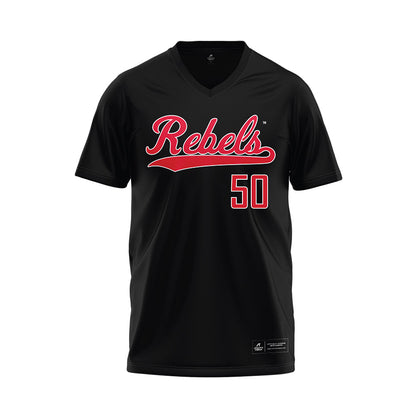 UNLV - NCAA Baseball : Gavyn Bowen - Black Baseball Jersey-0