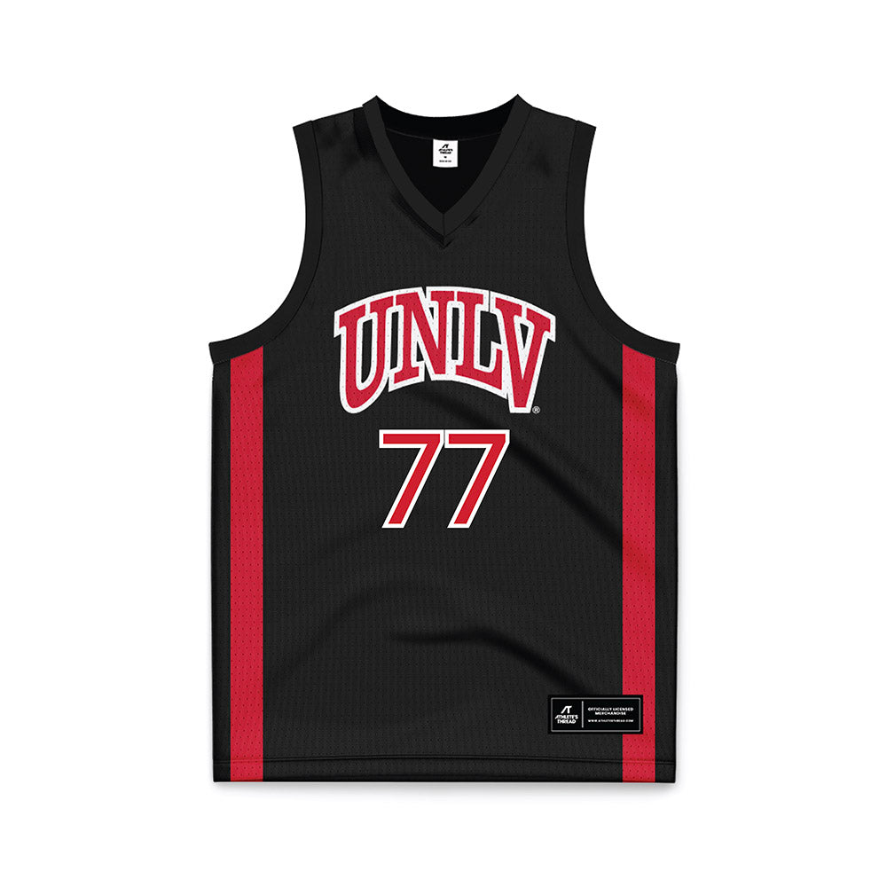UNLV - NCAA Men's Basketball : Myles Che - Black Basketball Jersey-0