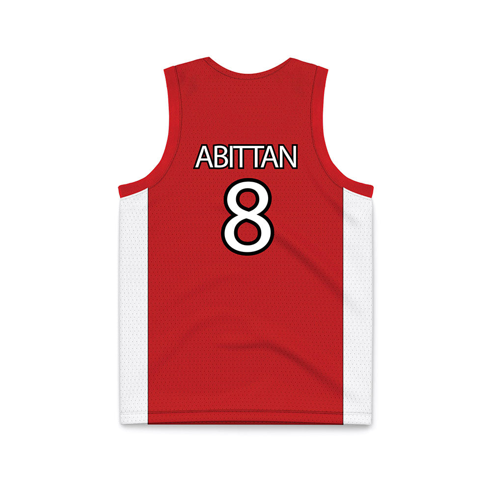 UNLV - NCAA Men's Basketball : Mason Abittan - Red Basketball Jersey-1