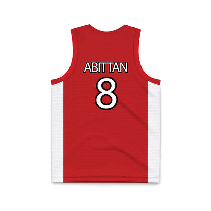 UNLV - NCAA Men's Basketball : Mason Abittan - Red Basketball Jersey-1