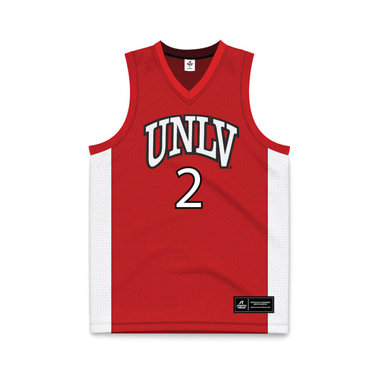 UNLV - NCAA Men's Basketball : Kimani Hamilton - Red Basketball Jersey-0
