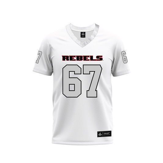 UNLV - NCAA Football : Toby Moore - White Football Jersey-0