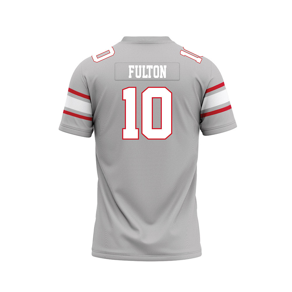 UNLV - NCAA Football : Tre Fulton - Grey Football Jersey-1