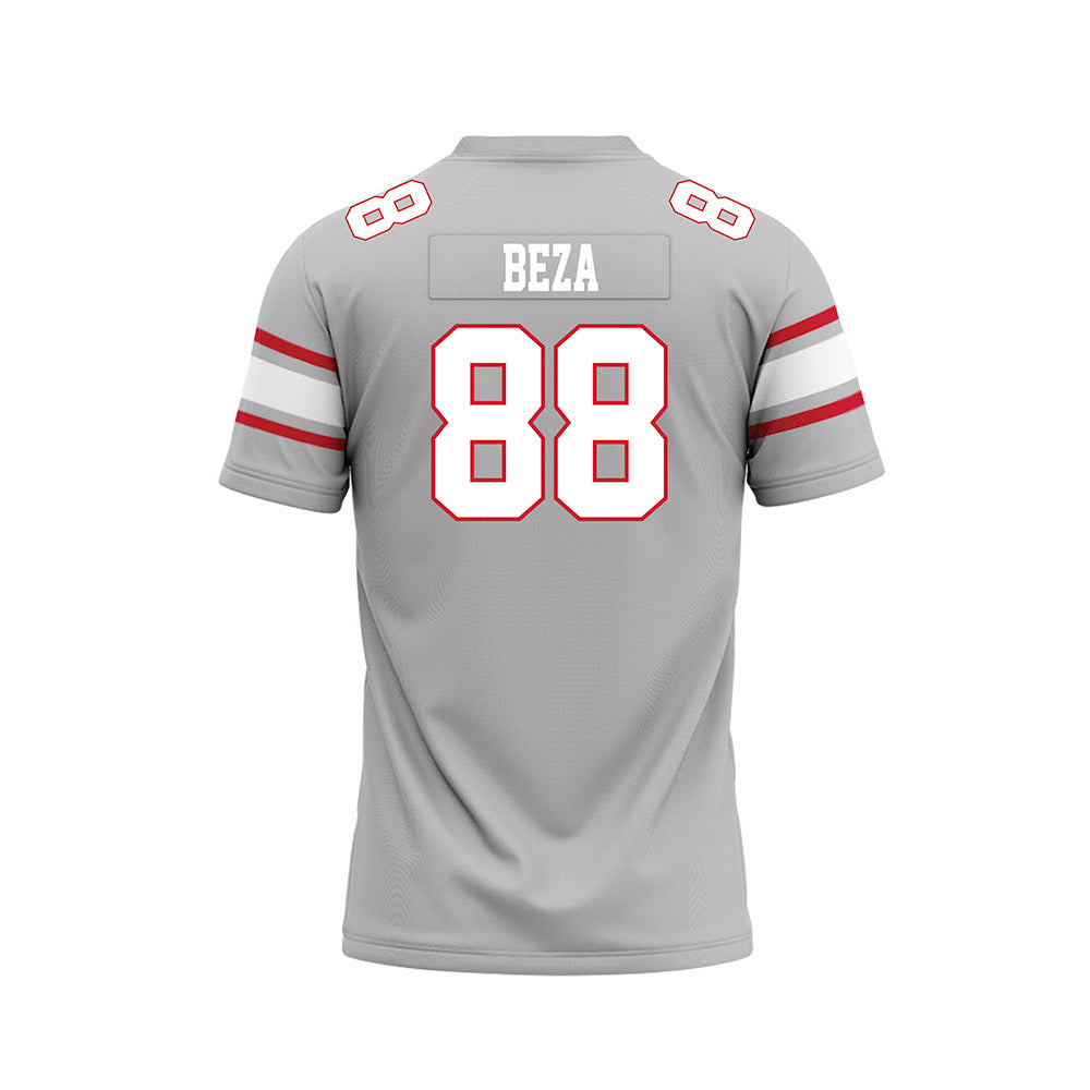 UNLV - NCAA Football : Jacob Beza - Grey Football Jersey-1