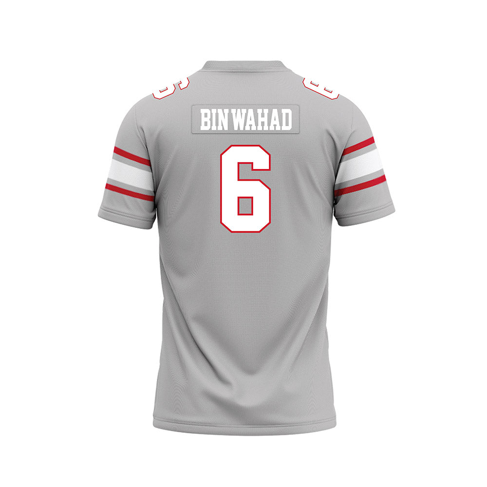 UNLV - NCAA Football : Mumu Bin-Wahad - Grey Football Jersey-1