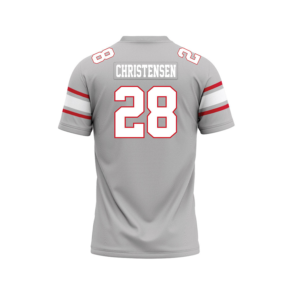 UNLV - NCAA Football : Logan Christensen - Grey Football Jersey-1